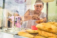 Tolles mexikanisches Streetfood in den Straßen von Valladolid